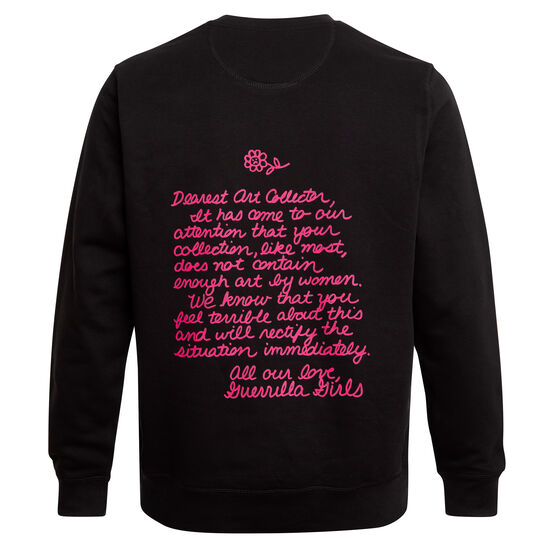 Guerrilla Girls Dearest Art Collector sweatshirt